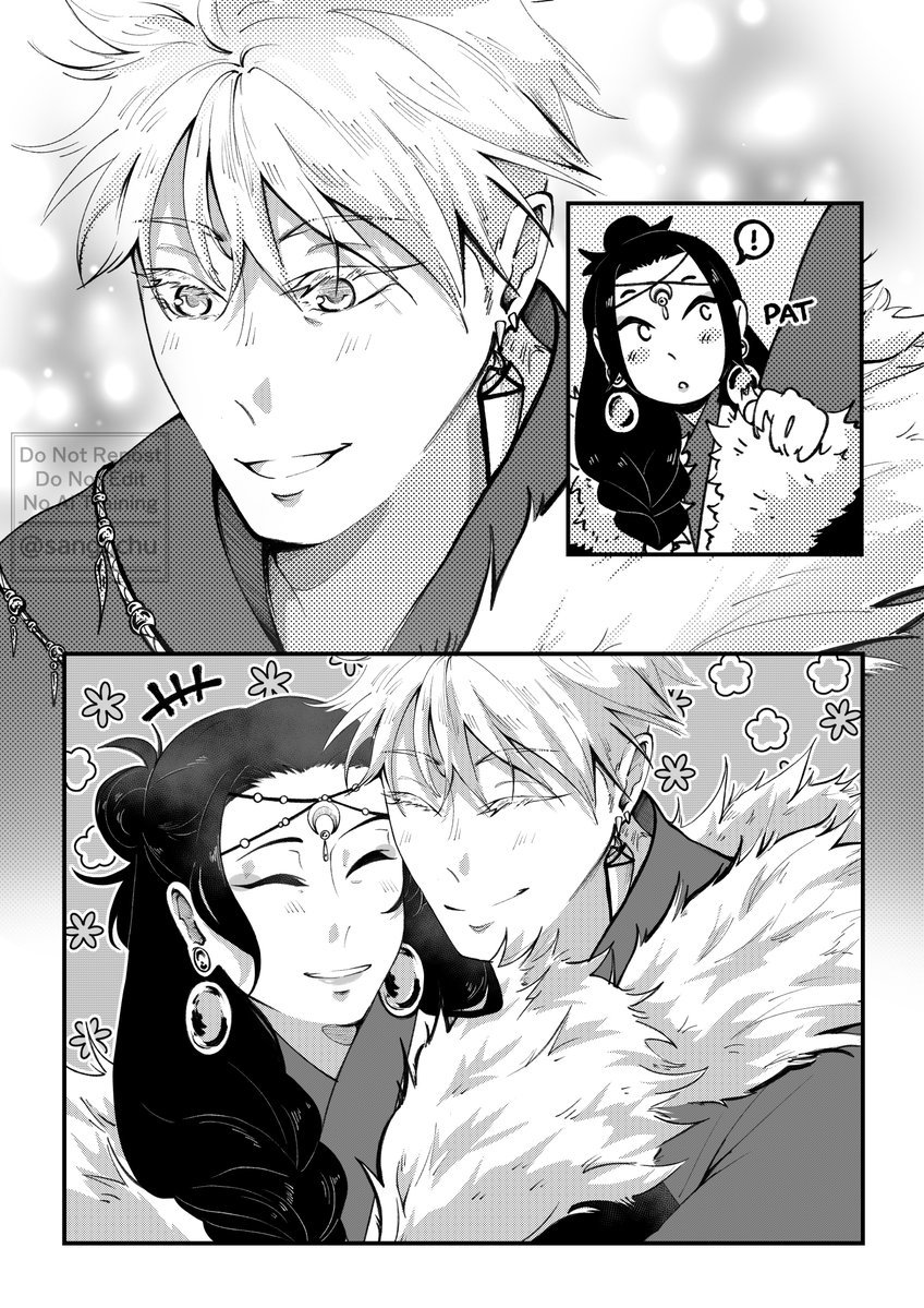 sanggchu's tweet photo. In collaboration with @yuanyuans_milk and @axisugu for #GoGeFanFest Vol. 2. The theme was Omegaverse, and our prompt was 'Pack Bonding'! 

#goge #五夏 https://t.co/ZulKBUOPko