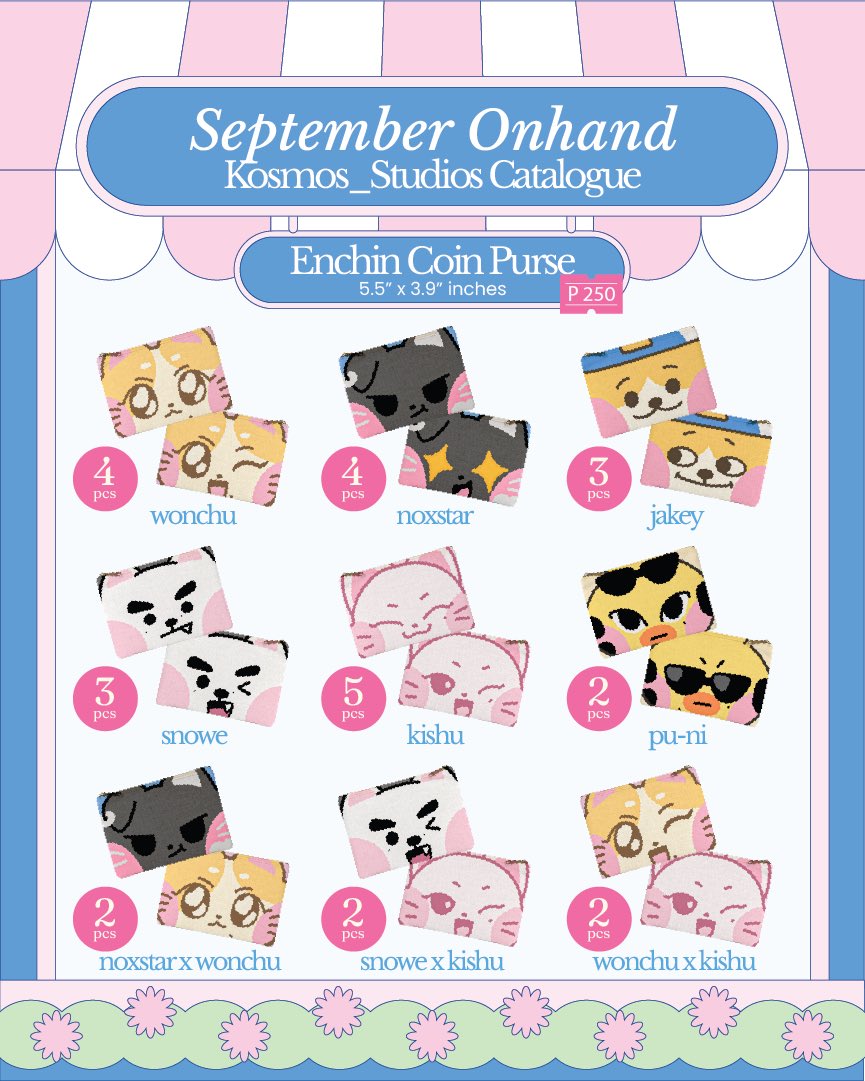 kosmos_studios's tweet photo. ★ hello ! quick onhand sale ★ 

╰ here's the catalogue, dm to order nalang since i don't have time to make order form na 

╰ items with pink circle means limited qty 💗

#enhypen #enchin 
#DunkinPH_ENDLESS #ENDLESSFunMeet https://t.co/PbEUmsuHdW