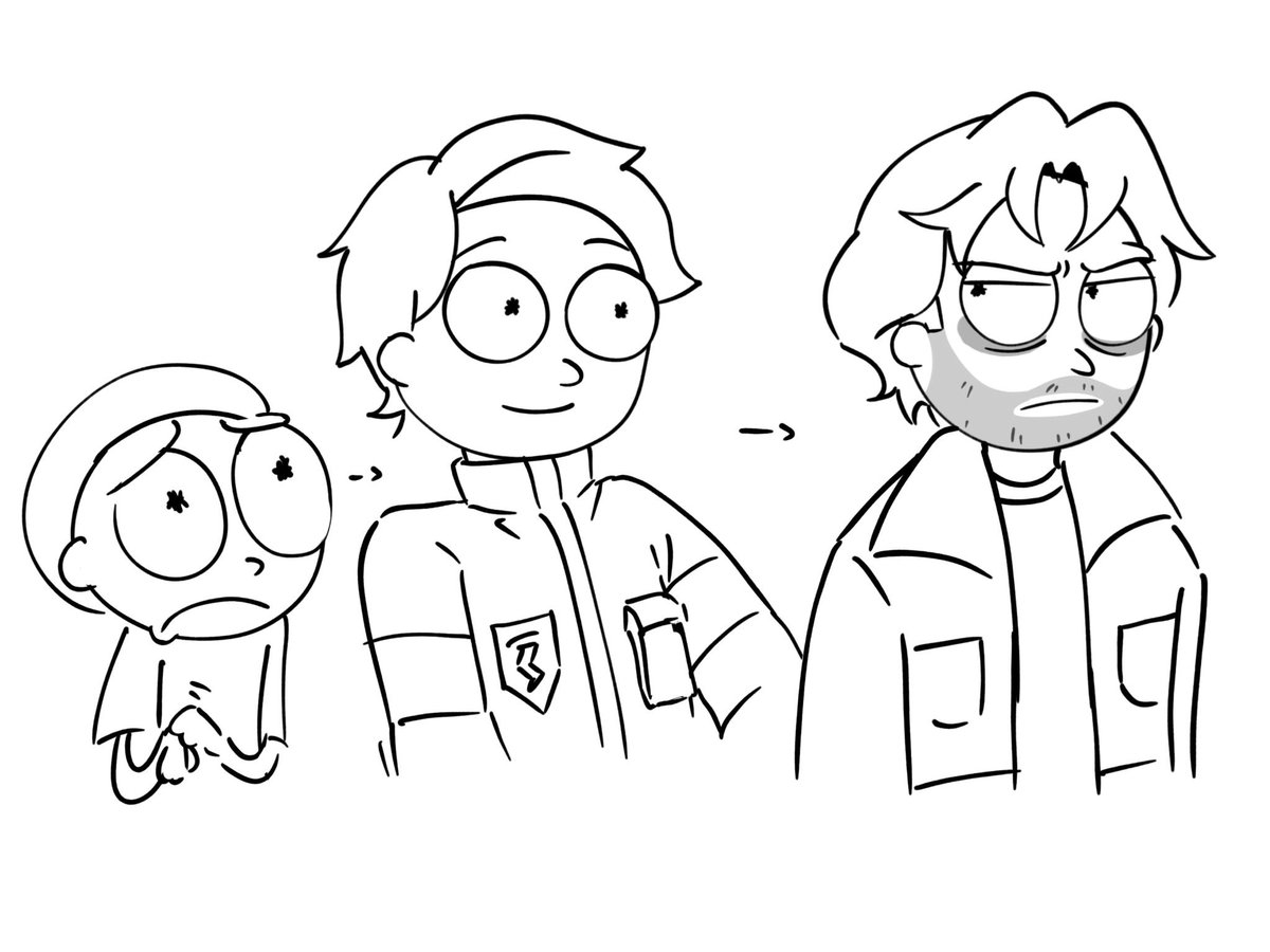 yimkop's tweet photo. He grew up handsome like his grandpa #morty #rickandmorty https://t.co/nsuc0PIkwi