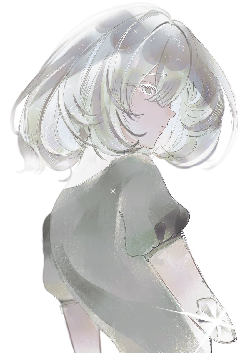 Cynybwb's tweet photo. カラーラフまでにしておこうかな
#宝石の国 
#housekinokuni_fanart https://t.co/1wK6l9CVqE