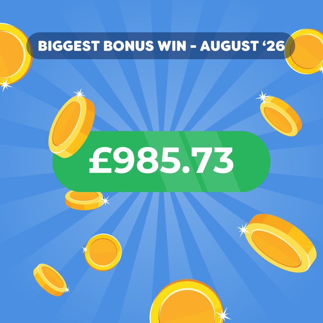 pickmypostcode's tweet photo. 🤑 August's biggest bonus winner won an incredible £985.73, in bonus alone, not to mention their prize money. And it was all completely for free!

💷 Since launch, we’ve given away over £3 MILLION, and that number keeps growing every month, all thanks to our amazing members! 🙌🎊 https://t.co/sF52QWgrT1