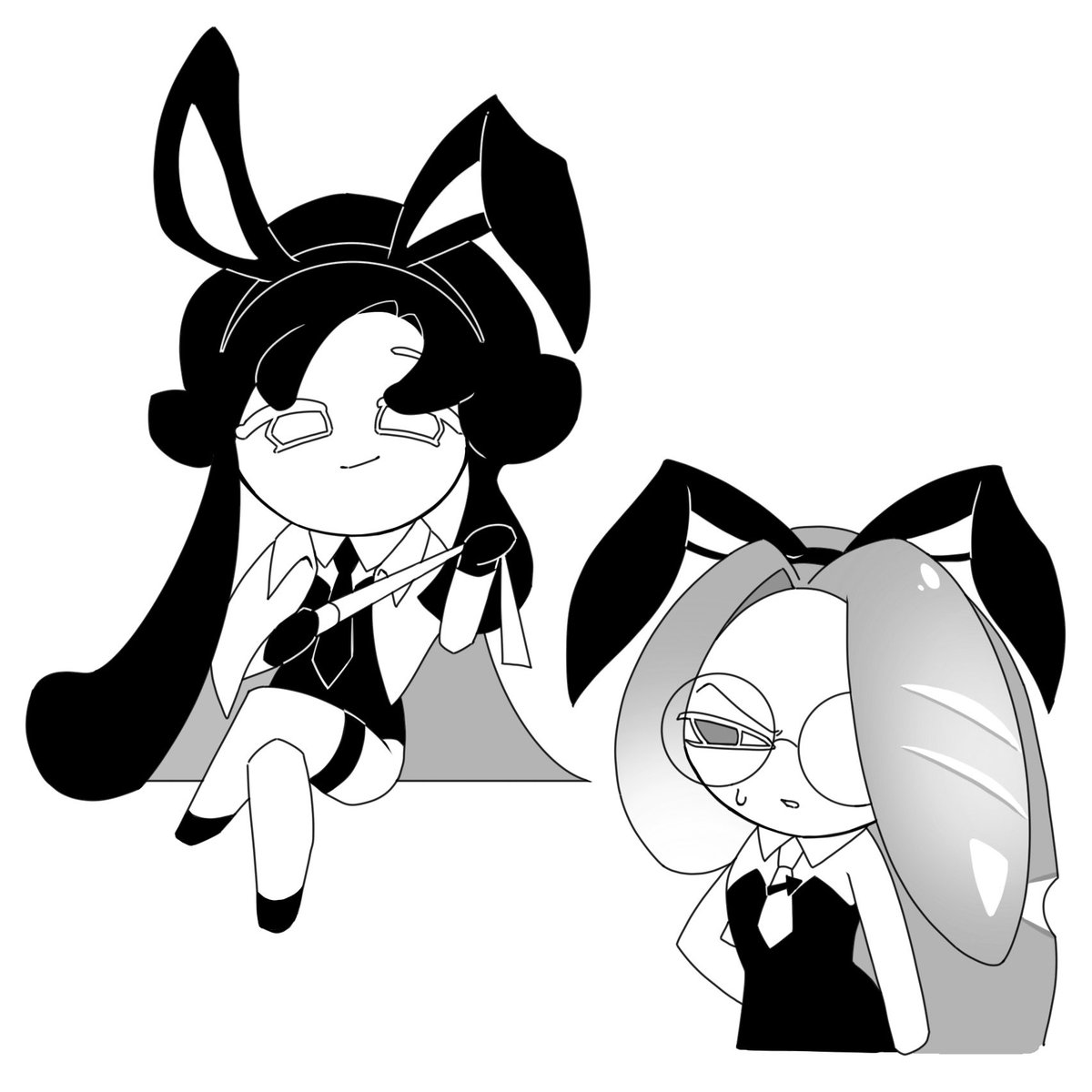 fuki_0208's tweet photo. #いいねした人のメディア欄覗いて素敵絵を私の絵柄で描いてもいいですか
反応ありがとうございます！
こちらのバニー🫕🥖描かせていただきました✨ https://t.co/pkEpB0Vv8q