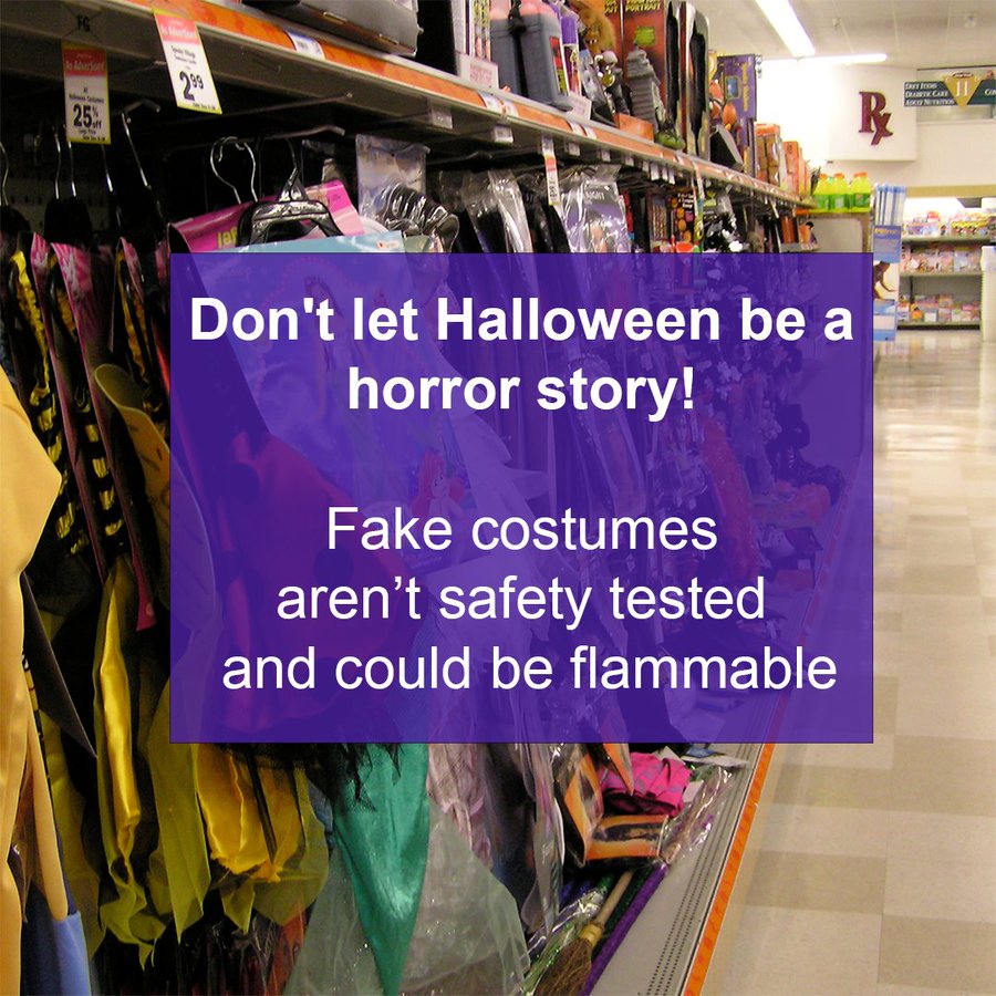 bhamts's tweet photo. Buying #Halloween costumes? Look for the CE or UKCA mark on the label. Fancy dress costumes should be tested for flammability. The CE or UKCA mark certifies it's been tested. #SpookyHalloweenSafety #BrumTS https://t.co/pmCaSnQi3b