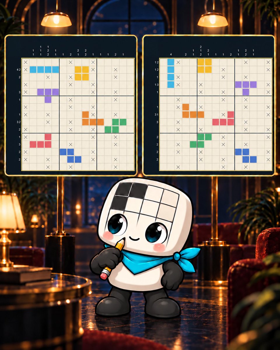 Johell1NS's tweet photo. Working on Nonotris local multiplayer: 2 different puzzles on screen at once, distinct enough to avoid copying but with equal difficulty.
Tricky challenge, I found a balance.
Tests underway.

Nonogram Duel is coming soon to Steam! Add it to your wishlist: https://t.co/qHElo4ldoX https://t.co/ZZWDWEzafF