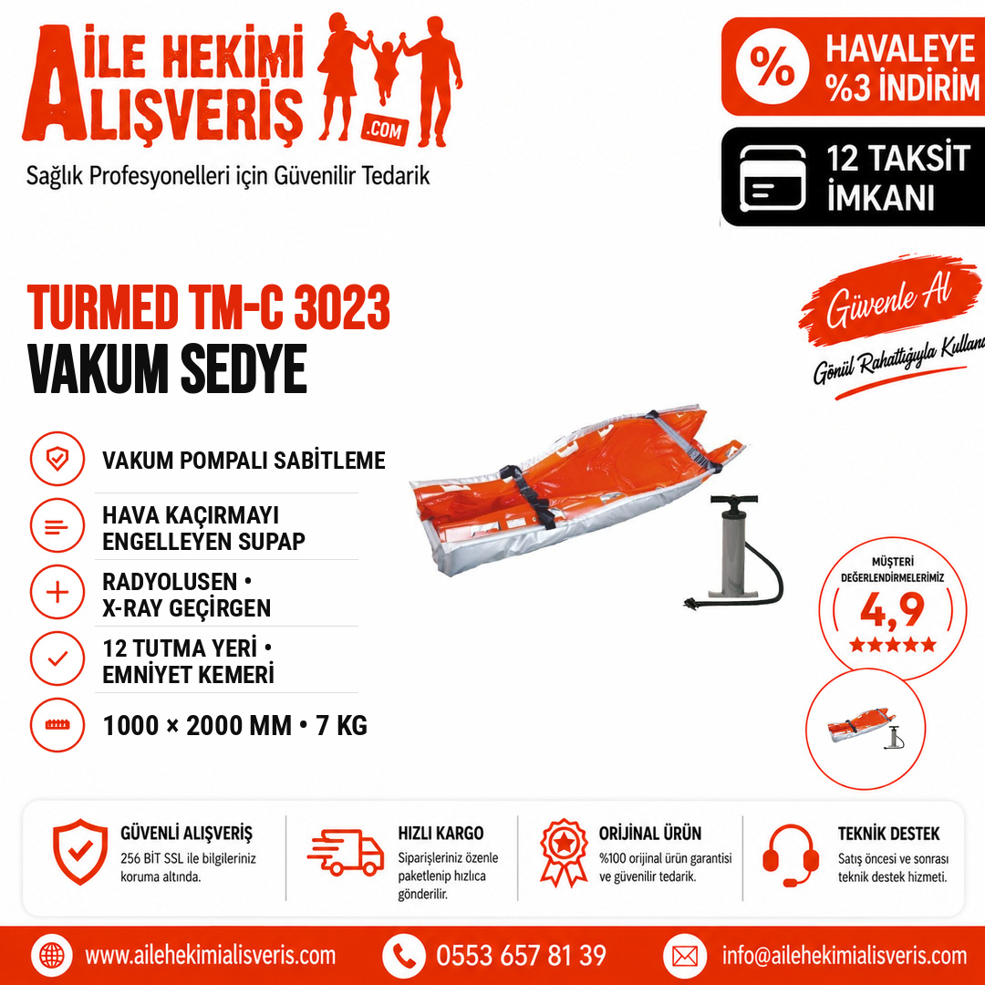 drfsdere's tweet photo. Turmed TM-C 3023 Vakum Sedye: vakum pompası, hava kaçırmayı engelleyen supap, radyolusen X-ray geçirgen yapı, 12 tutma yeri, emniyet kemeri, 7 kg. https://t.co/ey33EyJNwP #VakumSedye #Turmed #TurmedTMC3023 #Sedye #HastaneMalzemeleri https://t.co/6nrHE7D7lh
