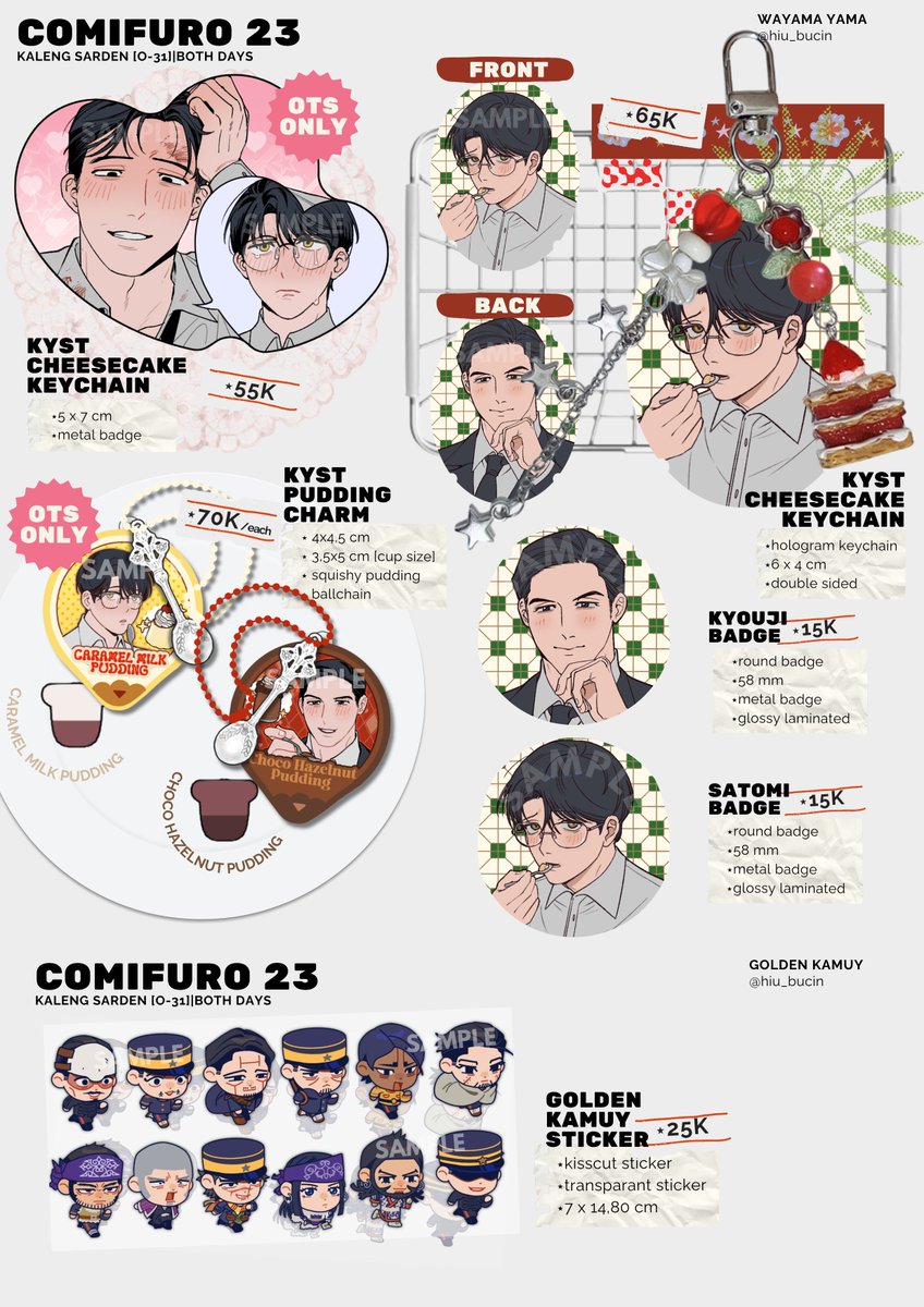 hiu_tidakbucin's tweet photo. ✨PRE-ORDER COMIFURO 23
⭐Karaoke Iko, All Wishes Come True, Golden Kamuy
🐟Booth Kaleng Sarden  [O-31] 
🗓 29 September - 06 October 2026  
🔗Link in Reply!

#comifuro #comifuro23 #cf23catalogue https://t.co/X07SkzWrgs