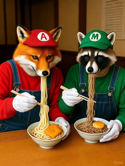 kntm_info's tweet photo. 「赤いきつねと緑のたぬき」

1年前にGrokで作ったAI画像を各AIに取り込んで再描画させてみた結果 (若干修正プロンプトを追加)

順に、元画像(Grok)、ChatGPT、Gemini、Copilot https://t.co/lsnSGwq1lO
