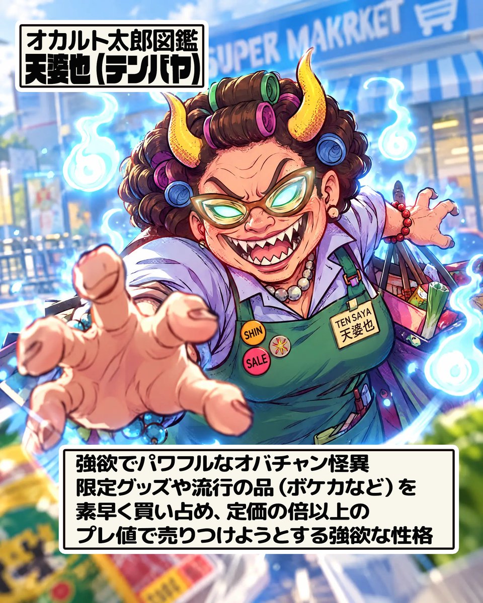 TokyoUnreal's tweet photo. オカルト太郎図鑑04 
天婆也（テンバヤ） https://t.co/qppEVLK0zF