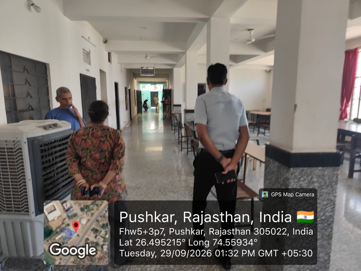 DLSAAJMER's tweet photo. लोक अदालत बैठक एवं निरीक्षण
आज दिनांक 29.09.2026 को सचिव, DLSA अजमेर द्वारा 10.10.2026 को प्रस्तावित राष्ट्रीय लोक अदालत हेतु अध्यक्ष, TLSC पुष्कर के साथ बैठक की गई। साथ ही 'अपना घर वृद्धाश्रम' (पुष्कर) व 'जय अम्बे सेवा समिति वृद्धाश्रम' (अजमेर) का निरीक्षण किया गया। @Rajslsa https://t.co/TPlMe0Mxuh