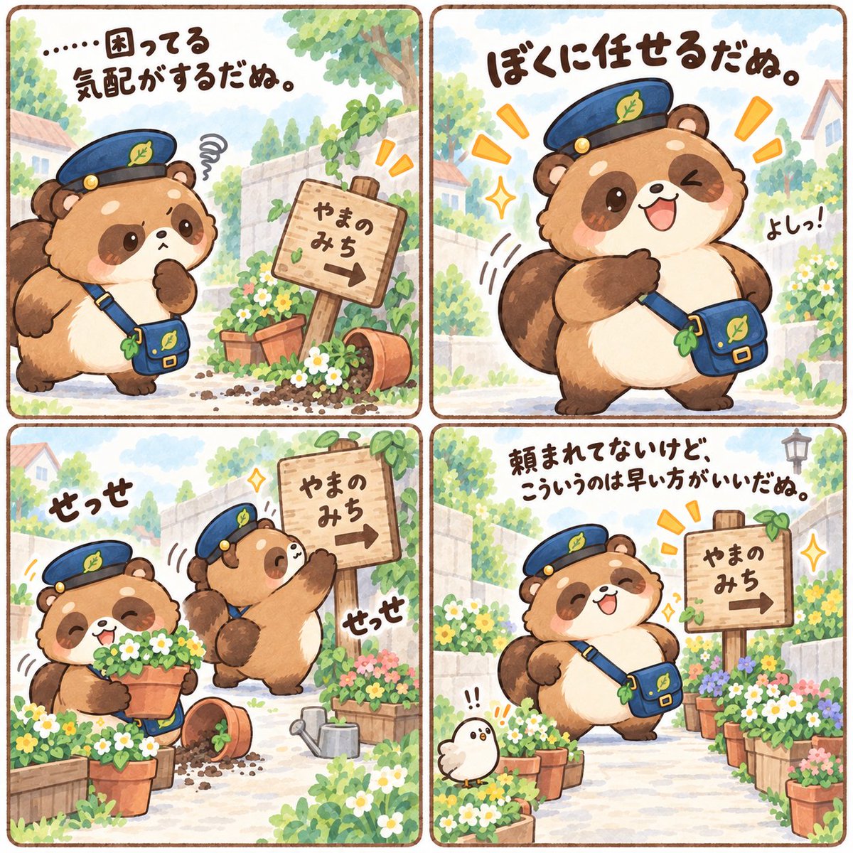 chantodanu's tweet photo. ……困ってる気配がするだぬ。

ぼくに任せるだぬ。

頼まれてないけど、
こういうのは早い方がいいだぬ。

#ちゃんとだぬ https://t.co/oz9sagJa9I