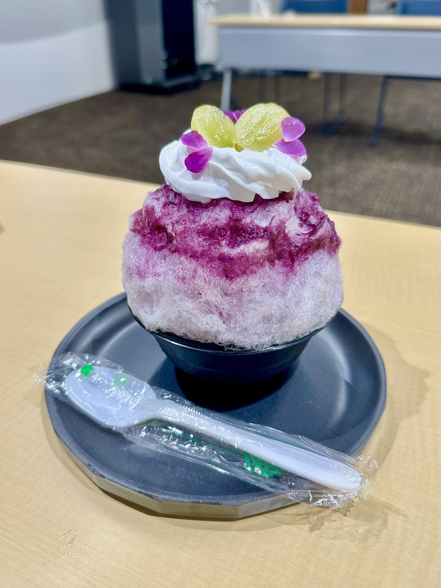 ma_00_u1's tweet photo. 念願の〜！ほうせき箱のかき氷🍧✨
めっちゃ美味しかった、中にマスカルポーネのクリームが入ってたんだけどそれが踊るヒット賞だった🥺また食べたいな https://t.co/iBn6VjhodY
