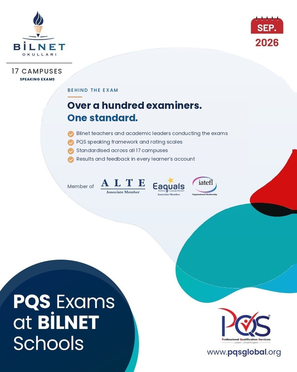 Fatihceylan1111's tweet photo. @PqsGlobal 6,000 live speaking exams. 17 locations. One day. 🎤

Face to face, real examiners, one CEFR standard — delivered by PQS Global in Türkiye with @Bilnet Okulları.

Speaking, assessed properly. At scale.

#PQSGlobal #Türkiye #CEFR #SpeakingExam #EdTech https://t.co/Zqt9kIjzRr