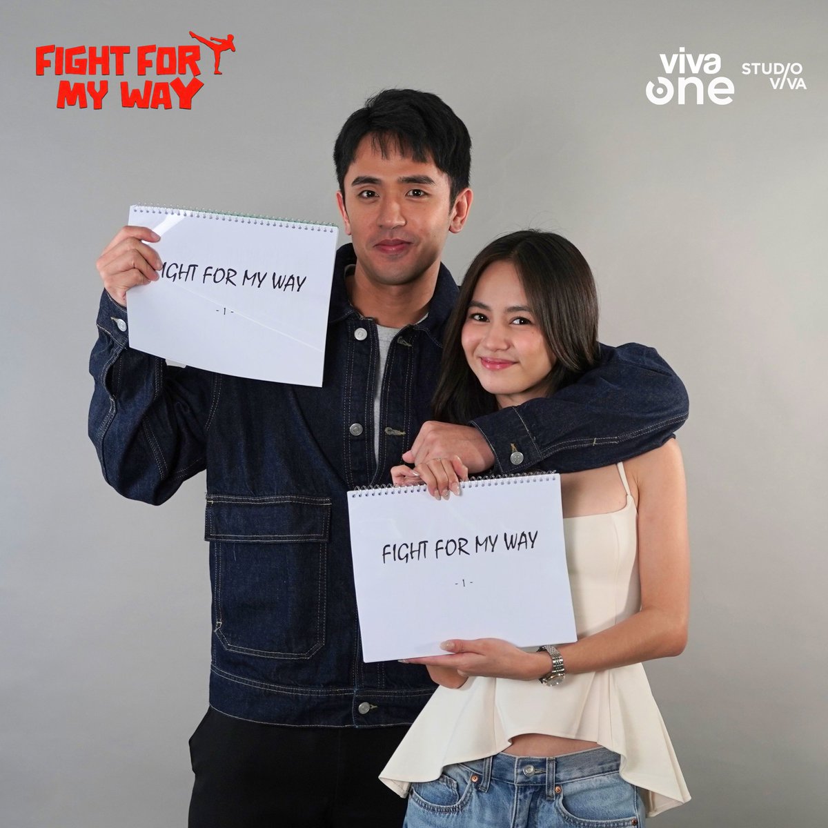 StudioVivaPH's tweet photo. It's AIRA &amp; HANZ!! They're ready to portray the characters of the TWO BICKERING FRIENDS AND DREAMERS!! 💞

Ashtine Olviga as Aira &amp; David Licauco as Hanz in the Korean Adaptation of FIGHT FOR MY WAY!!! 💛🥊

This November 20, only on Viva One.

#FightForMyWay
#FightForMyWayPH https://t.co/wjdTjhRLsd