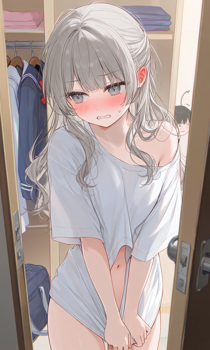 Kaine_illust's tweet photo. 今日も一日お疲れ様でしたっ。
目の保養になる、着替えを見られて恥ずかしがってる叶音ちゃん！✨️
明日に備えてゆっくり休みましょ〜！

#AIイラスト
#AIイラスト好きさんと繋がりたい https://t.co/kvZwMZG5LO
