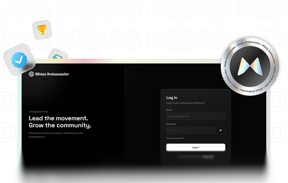 Midas_Lab's tweet photo. The Midas Ambassador Program is ready for launch.

October will introduce a new phase for #Midas, with multiple ecosystem updates and the official rollout of the Ambassador Program.

The program is designed to recognize meaningful contribution, encourage genuine leadership, and support those who are actively building and strengthening the Midas community.

Not chasing numbers. Midas means:

Real contribution.
Real miners.
Genuine leadership.
Meaningful participation.
Building real communities.
Creating long term value for miners.

The Midas Ambassador Program is coming soon.

#MidasLab #MID