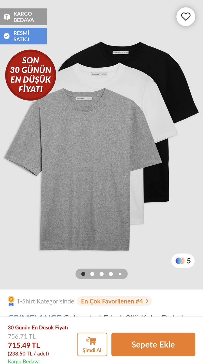 Ucuzabull34's tweet photo. Trendyol'dan senin için bir ürün ✨ https://t.co/AekYw1IxCg

Grimelange Tshirt Basic İyi Fiyata ve Kaliteli Ürün Kaçmaz 📦Kargo da Bedava 🛒🛍️ #reklam değildir https://t.co/nE98hu0q3i