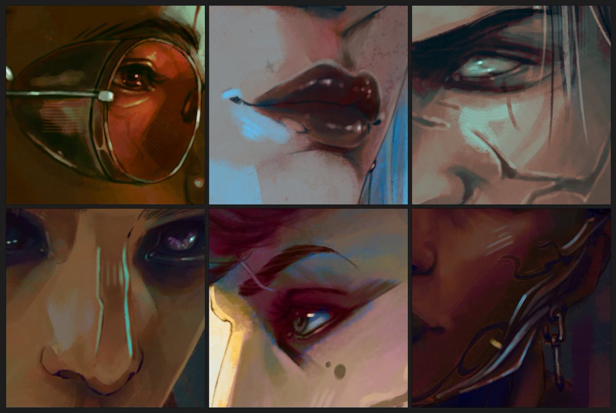 zephiryes's tweet photo. With some close-ups of my favourite details from each portrait: https://t.co/zF75PXBxQX