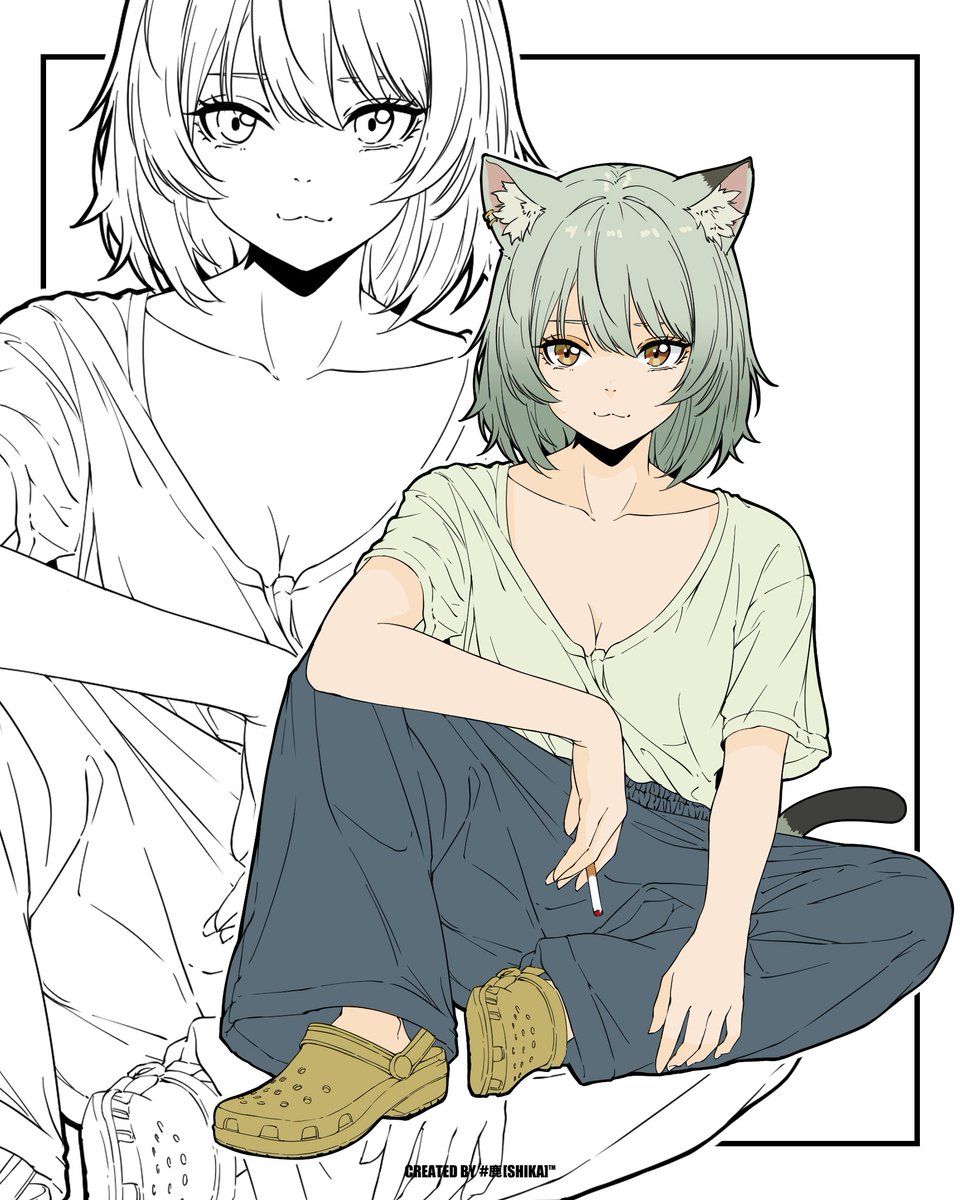 shika_snkrs's tweet photo. #今月描いた絵を晒そう https://t.co/Ay1ZWc9hNK