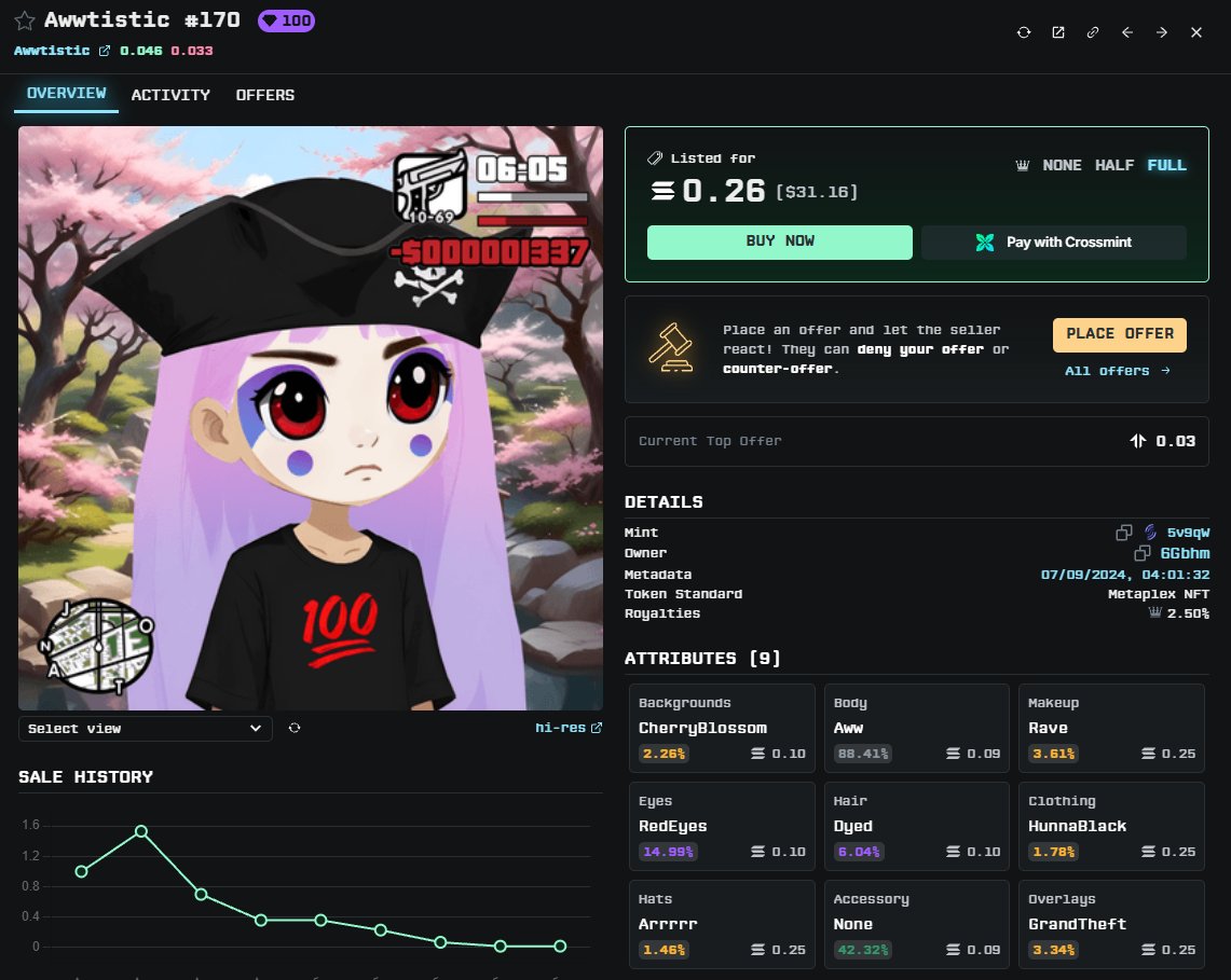 awwtisticSOL's tweet photo. 100% (•˕ •マ╮ᕤ🏴‍☠️
https://t.co/DtNO8Np1i1 https://t.co/N0sjc6crQS