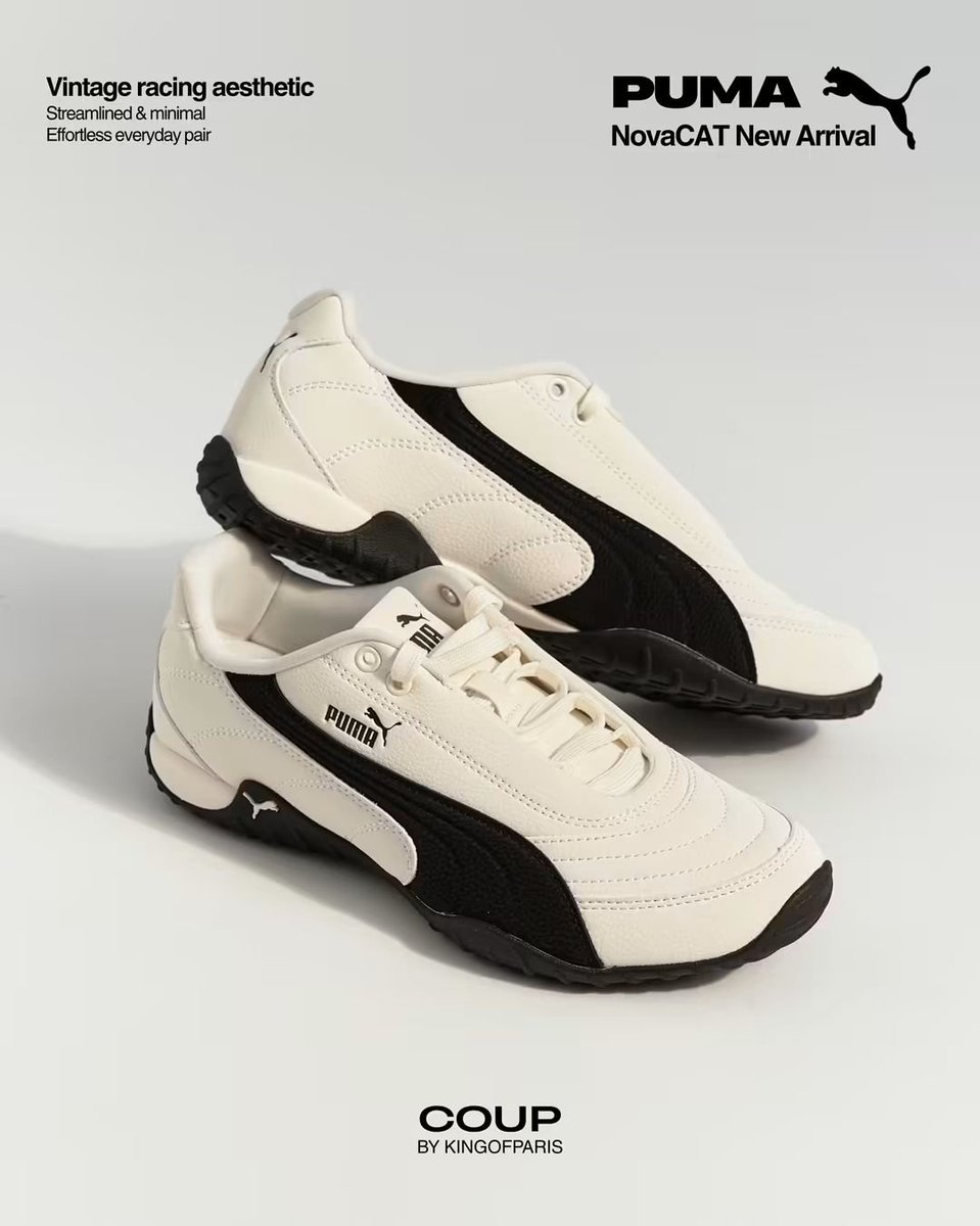 aleyaakc's tweet photo. GILAAA CAKEP BANGET PUMA NOVA CAT INI 😭🫰🏻 VIBES VINTAGE RACING-NYA DAPET BANGET 😍 https://t.co/1yiZJP2AXl