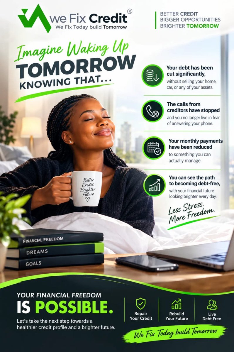 TshegoTiff__'s tweet photo. You have an unpaid debt over 3 years? Need to fix your credit score? Follow this link: https://t.co/72VXFkxMRS and enter this reference code: 695487 . https://t.co/59fT81AFYV