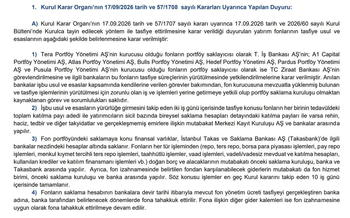 LizeCrazy1718's tweet photo. Burada fonların mutabakat ile süreçleri yürüteceği açıkça bellidir. 16 eylül 13.30 satış yapan birisi o günkü kapanış fiyatından parayı almak zorundadır! SPK KURALLARI İHLAL ETME FİYATI AÇIKLAYIN BU HAFTA SONUNA KADAR! MUTABAKATI BEKLİYORUZ! #tly #tera #thf #tp2 #fonmağdurları https://t.co/0JJSkmRSux