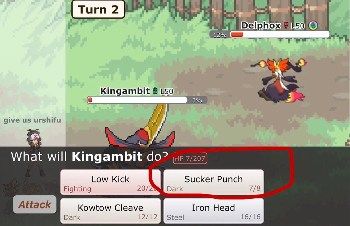 ZardiCharVGC's tweet photo. Sucker Punch Endgames. How do you play them, and when do you click it? Do you spam it every turn? https://t.co/S79FkQu5p6