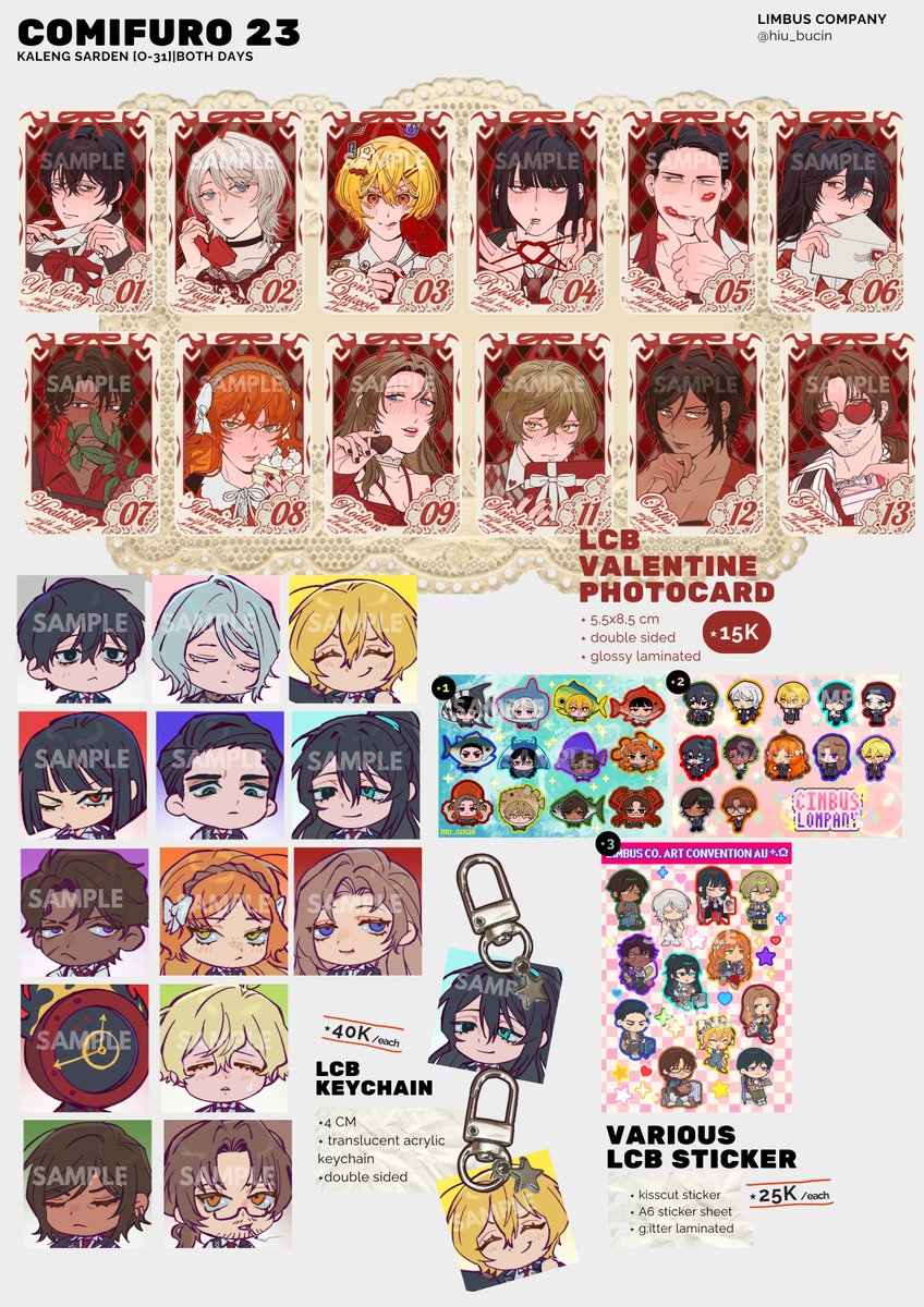 hiu_bucin's tweet photo. ✨PRE-ORDER COMIFURO 23 
⭐Limbus Company
🐟Booth Kaleng Sarden  [O-31] 
🗓 29 September - 06 October 2026 
🔗Link in Reply! 

#comifuro #comifuro23 #cf23catalogue https://t.co/DlODbdebZT
