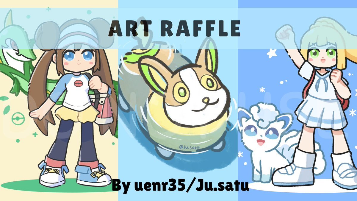 uenr35's tweet photo. ✨ 200 FOLLOWERS ART RAFFLE!! ✨

Tysm for all the support 🥺💗

🎀 1st — 1 fullbody semi-chibi + 1 pokémon/mascot/animal
🎀 2nd — 1 pokémon/mascot/animal

♡ like + rt
♡ reply with ur oc/fav pokémon
♡ follow  (new moots welcome!!)

🗓️ ends Oct 1
#ArtRaffle #artmoots #Pokemon https://t.co/iAjpoIow5p