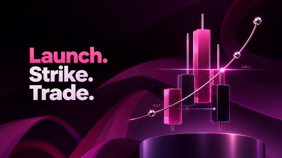 TryStrikePad's tweet photo. Launch the coin. Open the options market. Strike Pad connects pump.fun-style launches with calls and puts, with everything settled in SOL. https://t.co/Sp2RjUZvSS