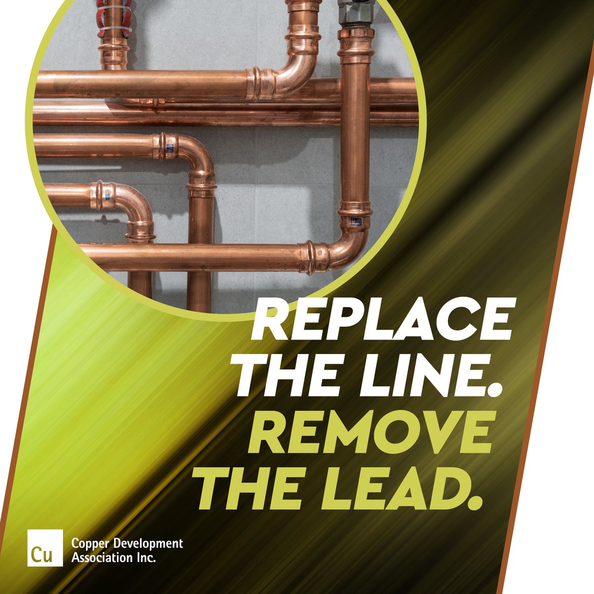 thinkcopperUS's tweet photo. America’s lead service lines are on the clock. EPA requires full replacement within 10 years, with limited exceptions. Removing lead is step one. What replaces it matters too.
#CopperPowersProgress #CDA #CopperPowersBuildings https://t.co/ff56NQyBQG