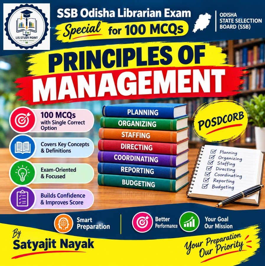LIS_StudyPoint's tweet photo. 🎯 Odisha SSB Librarian Exam Special!

👉 Practice 100 MCQs Now: https://t.co/fqwnKlYpD5

📖 Recommended Books:

1️⃣ Odisha SSB Librarian Recruitment Express Revision https://t.co/LDCe2Fozd9

 2️⃣ SSB State Selection Board Librarian Recruitment Examination https://t.co/94YtXV1oNx https://t.co/HHOUazd1IV