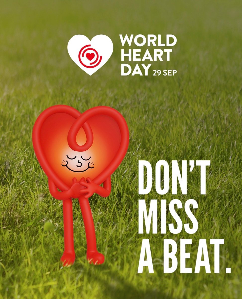 icorvilud's tweet photo. HAPPY WORLD HEART DAY
29 September/septiembre
FELIZ DΓA MUNDIAL DEL CORAZΓN
π«MuΓ©vete por tu corazΓ³n
π«Donβt miss a beat
π£Small steps protect your heart
π£ #europeanweekofsport #beactive #worldheartday #everystepcounts #saludresponsable https://t.co/GWVl4LWx65
