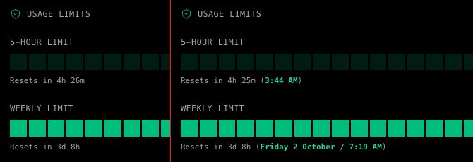 fullstackamr's tweet photo. Creating a tampermonkey script with LLM to show when the limit resets was faster than submitting a feature request.

What a time to be alive. https://t.co/1sPns9GdG0