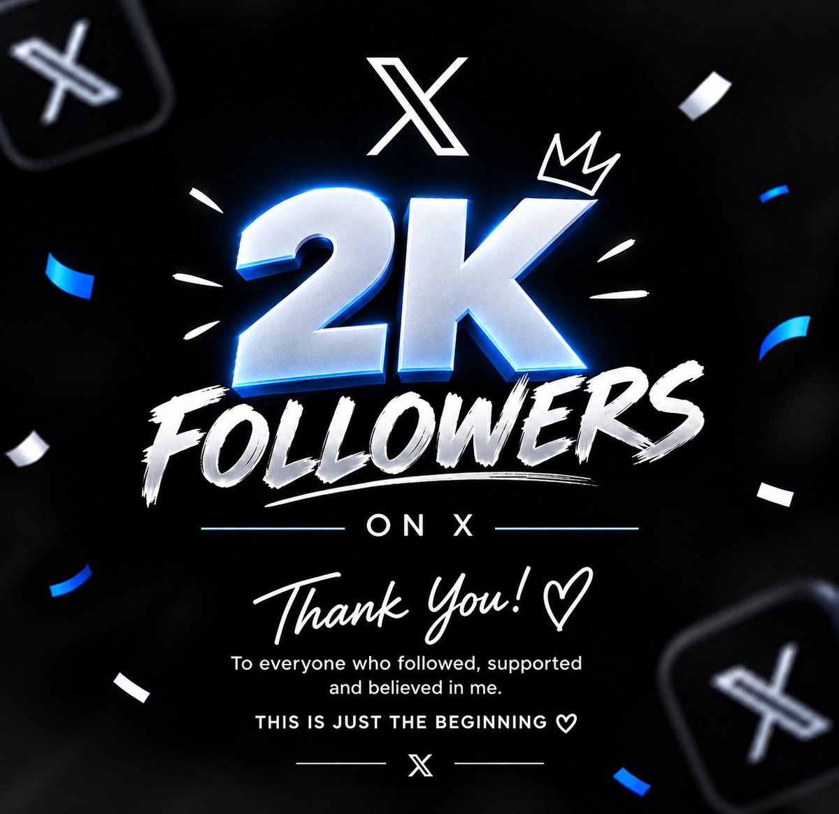 PAULin21m's tweet photo. 2,000 FOLLOWERS! 🥹🖤

What started as just a simple account has grown into an amazing community. I’m genuinely grateful to everyone who follows, supports, likes, comments, reposts, and engages with my content.

Every single follow means a lot to me. ❤️

Thank you for being part of this journey. 2k today, and we’re only getting started! 🚀

Much love to everyone. 🫶🏽🖤