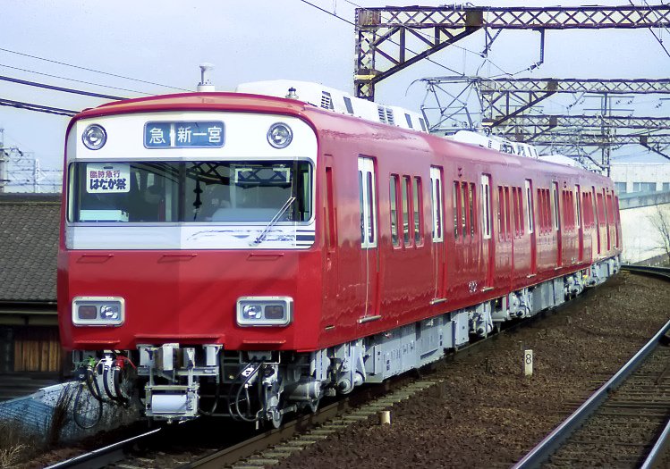 local_train64's tweet photo. 登場時の6502Fです
この前日に6502Fの試運転を撮っていました。

名鉄 名古屋本線 東枇杷島駅　1984年2月14日 https://t.co/C6rvgRHUeJ