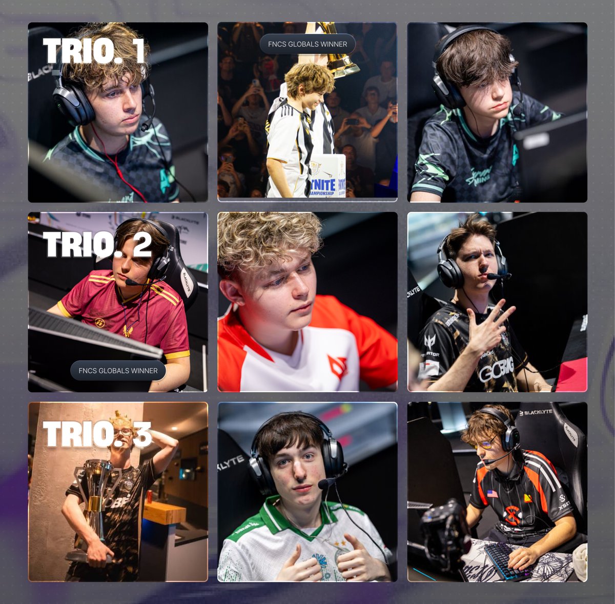 VoidEsports2x's tweet photo. Which trio has POTENTIAL to win it all next year? 🏆