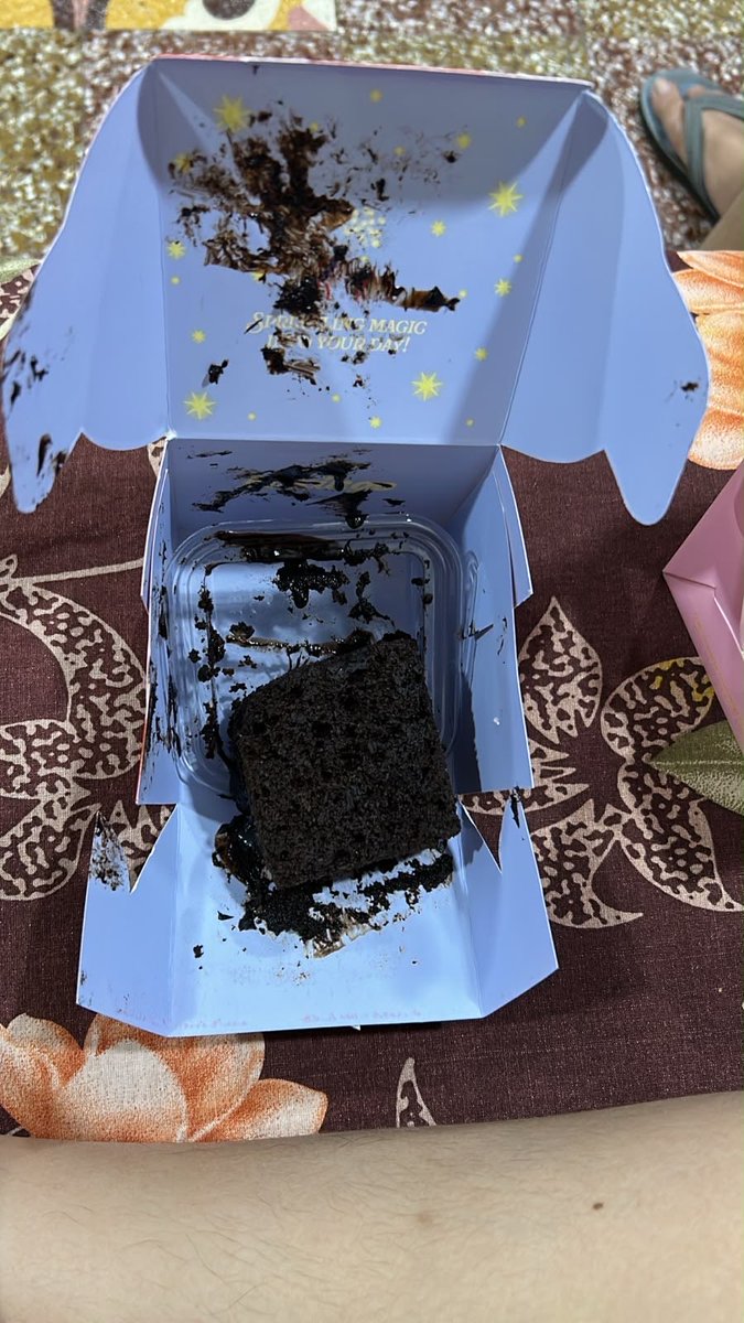 invisibEngineer's tweet photo. Hi  @zomatocare I am writing to request a full refund for my recent order (#8660396713) from Bakingo. Both the Choco Truffle and Pineapple pastries arrived completely melted, messy, and damaged during transit, as you can see in the attached photos. This quality is not acceptable https://t.co/E1mWz3ylja