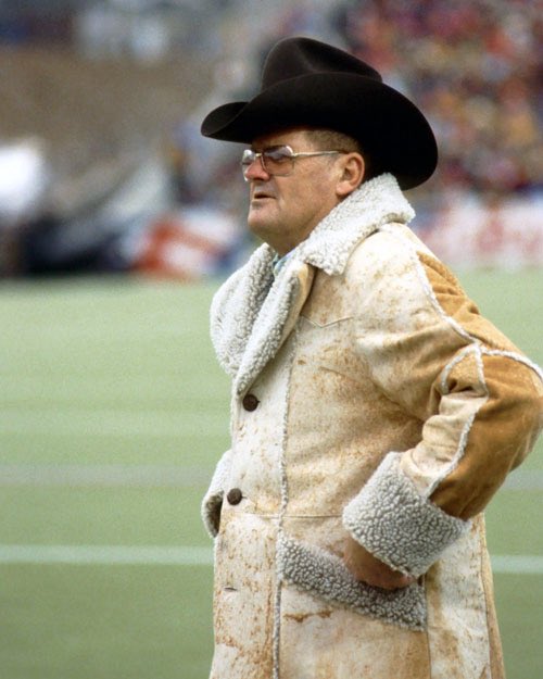 LarryInMissouri's tweet photo. Happy Birthday to the late Bum Phillips, out of Orange, Texas; Oail Andrew “Bum” Phillips left a deeply distinct legacy as one of the most beloved, authentic, and colorful figures in pro football history. Most legendary for his tenure coaching the Houston Oilers ( 1975-1980) and later the @Saints ( 1981-1985), his lasting impact blends innovative football strategy, a deeply player-centric philosophy, and a permanent place in Texas folklore—At a time when many NFL coaches ruled through fear, Phillips believed in love, loyalty, and camaraderie. He spent late nights playing dominoes with his players during training camp and treated everyone like family. He famously said, “Coaching is not how much you know. It’s how much you can get players to do.” Because his players loved him, they fought harder to avoid letting him down.; 9-29-1923 to 10-18-2013 ( aged 90) @sonofbum