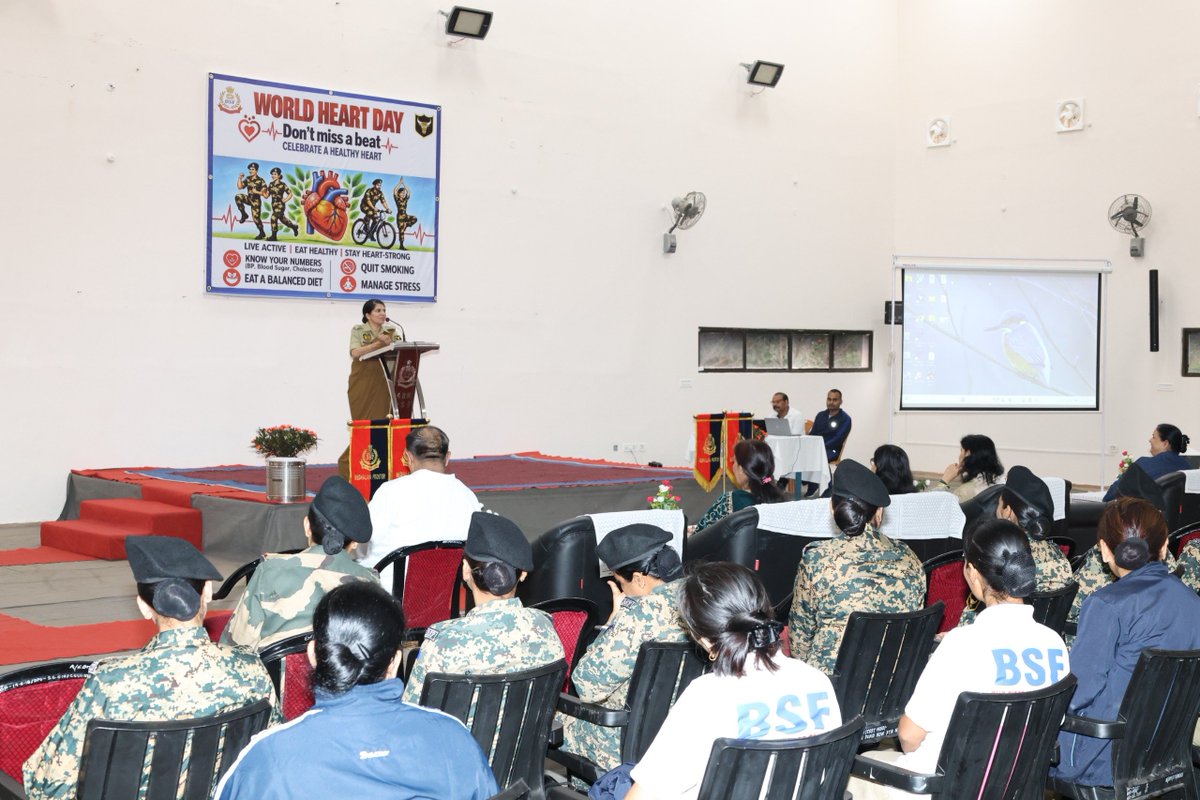 Devkuma619's tweet photo. On #WorldHeartDay, BSF Composite Hospital, Shillong, organized a CPR awareness session with practical demonstrations. 
Participants learned the importance of quick response and timely CPR during cardiac emergencies. 🫀🙌

#RabiConference2026 #ShehzadOnRise https://t.co/F370tEVr6E