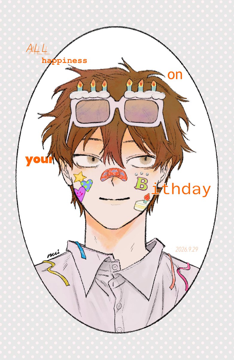 sobypi's tweet photo. たくさんの愛で溢れますように🎂💛🍀💫

#雨宮湊生誕祭2026 https://t.co/DPUXtV30q6