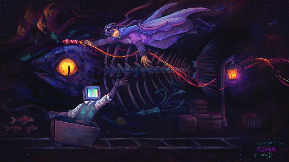 FluffyCamSa_'s tweet photo. Nether Date

Humfies collab piece between Notreallylam (sketch) NgủKĐủ (line) and me (render :D)

#tsftl #thesearchfortheleviathan #schpood #humfies https://t.co/cmf5d7Ki6S
