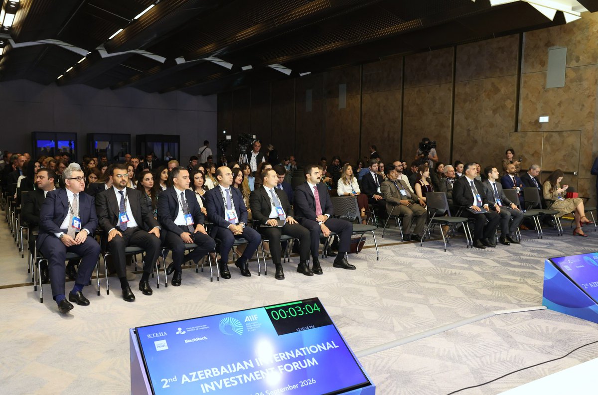 azpromoaz's tweet photo. “İnsan kapitalına və gələcəyin bacarıqlarına investisiya” mövzusunda panel sessiya keçirilib.

Ətraflı - https://t.co/rCHfixnvwo

#EconomyAz #AZPROMO #AIIF2026 https://t.co/KjwKq1wkp5