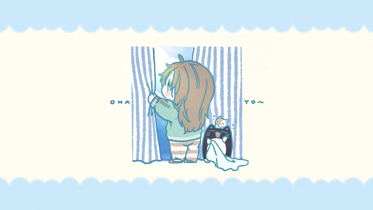 goma_1002's tweet photo. 🌞長期休暇かな…☁️
#かな絵 https://t.co/YhUu33JUaG