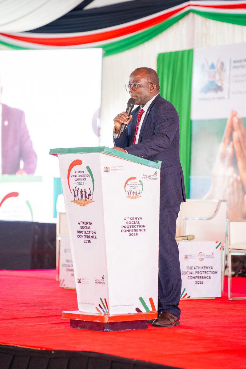 SP_Kenya's tweet photo. 2/4 The Conference brings together government, development partners, researchers, civil society, the private sector and other stakeholders to reflect on progress, address emerging vulnerabilities and strengthen social protection systems for inclusive and resilient development. https://t.co/9NPzuSKrrY