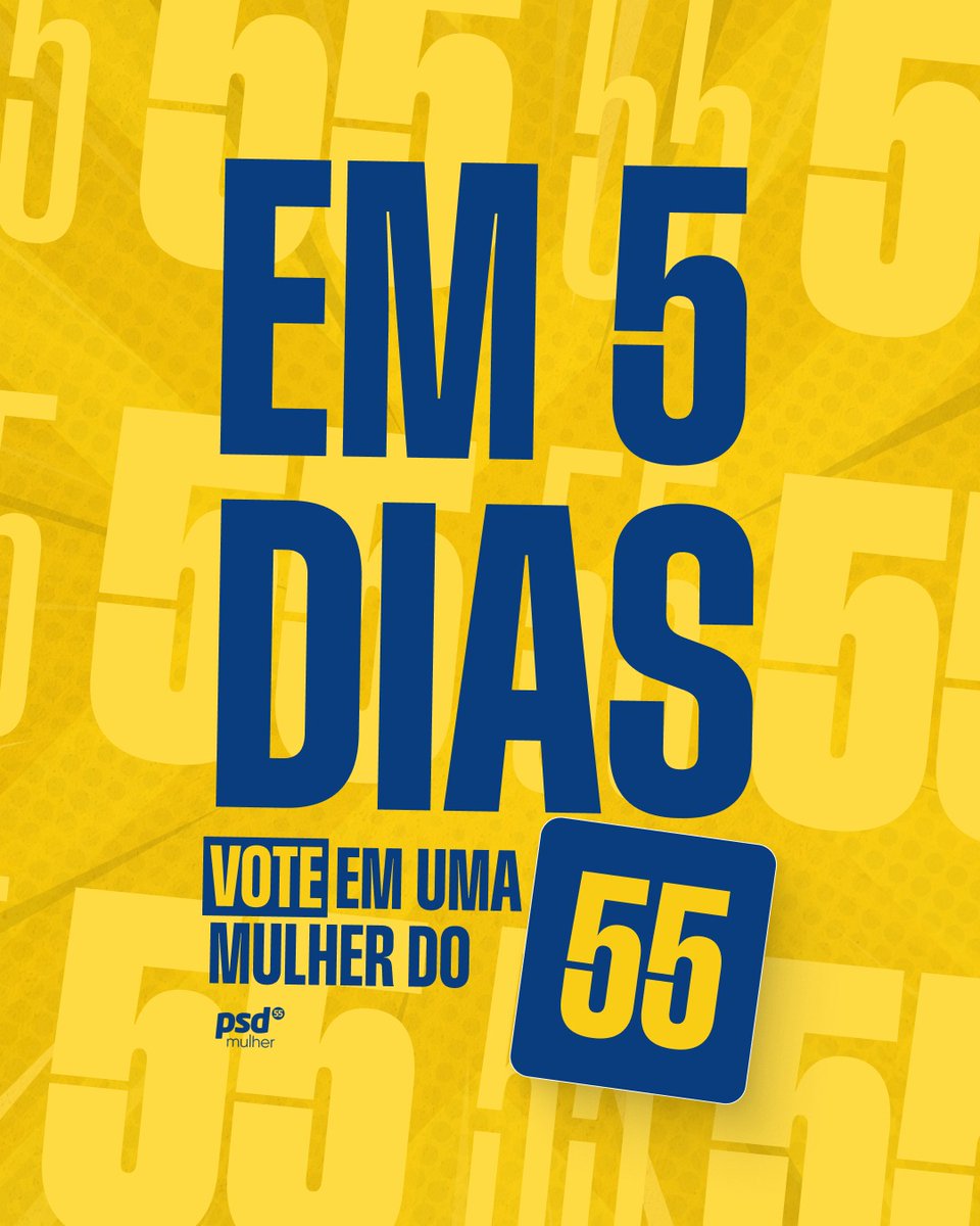 PSDMulher55's tweet photo. Faltam apenas 5 dias! Você já pesquisou as candidaturas?

No site do TSE, é possível consultar nome, número, partido, situação do registro e outras informações oficiais de quem concorre nas Eleições 2026.

💛 Informe-se antes de ir às urnas! https://t.co/wrUEp26aKR