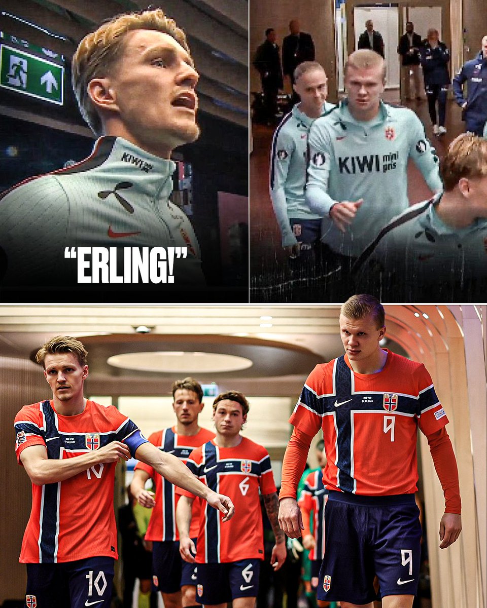 ESPNUK's tweet photo. The way Erling Haaland picked up the pace after getting 'first-named' by captain Martin Odegaard 😂 https://t.co/yrjFQLMsZ1