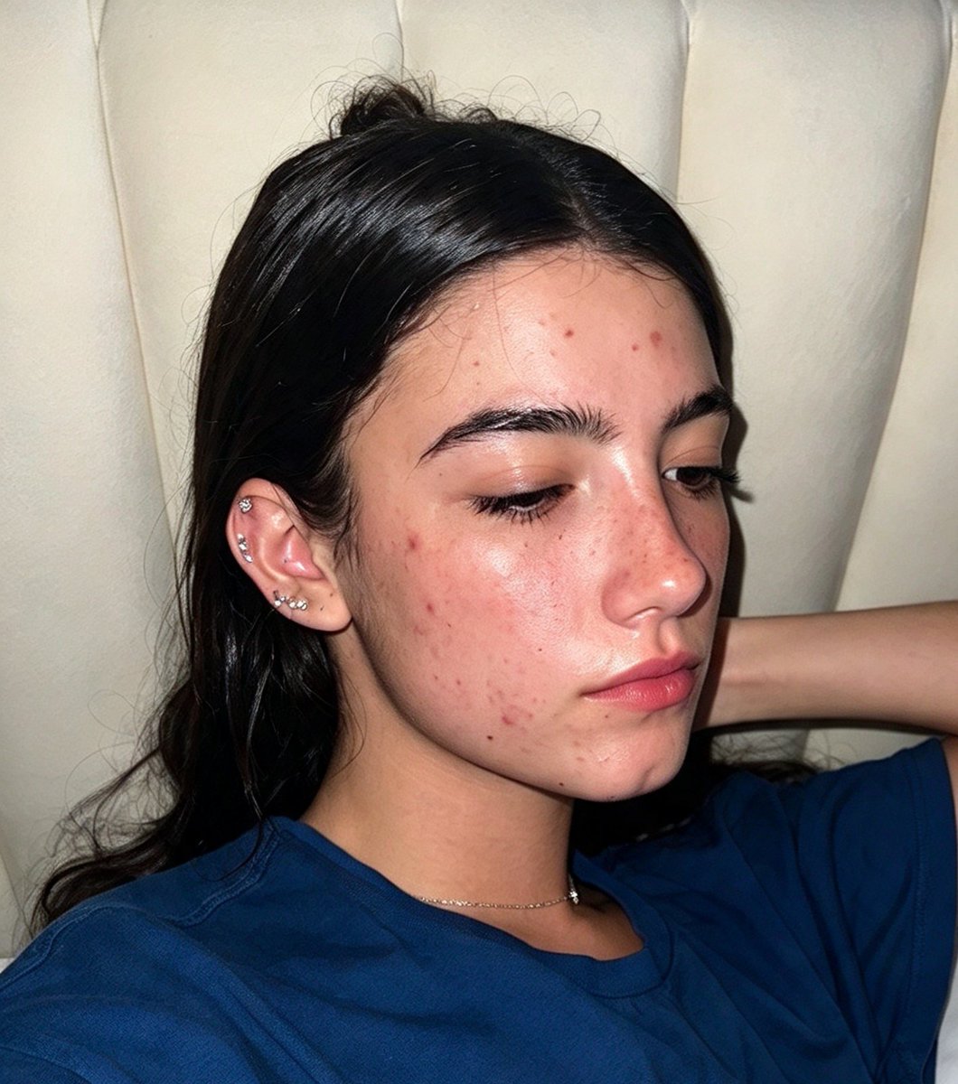 JustBackowjw's tweet photo. Who likes young, unwashed, greasey skin, acne ridden Charli?

I do. A little too much. https://t.co/tNlGgCEbJv