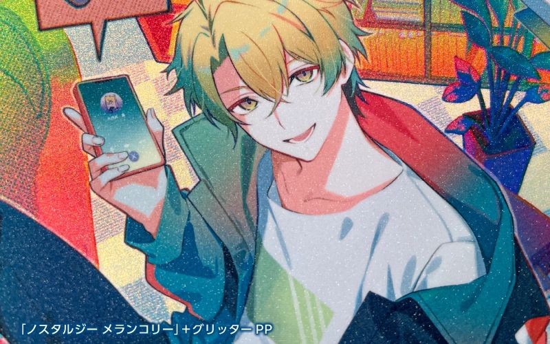 ryokuyousha's tweet photo. ✨大好評加工「グリッターPP」✨
細かな粒子がキラキラ光るシャリシャリ触感で、新刊の表紙を一気に華やかに仕上げてくれます♪ 
偏光紙「ノスタルジーメランコリー」との組み合わせも大人気です💖 秋・冬の特別な同人誌作りにぜひお役立てください🎁

🔻詳細はこちら
https://t.co/TaWywvFox3 https://t.co/YFHKjsCNHi
