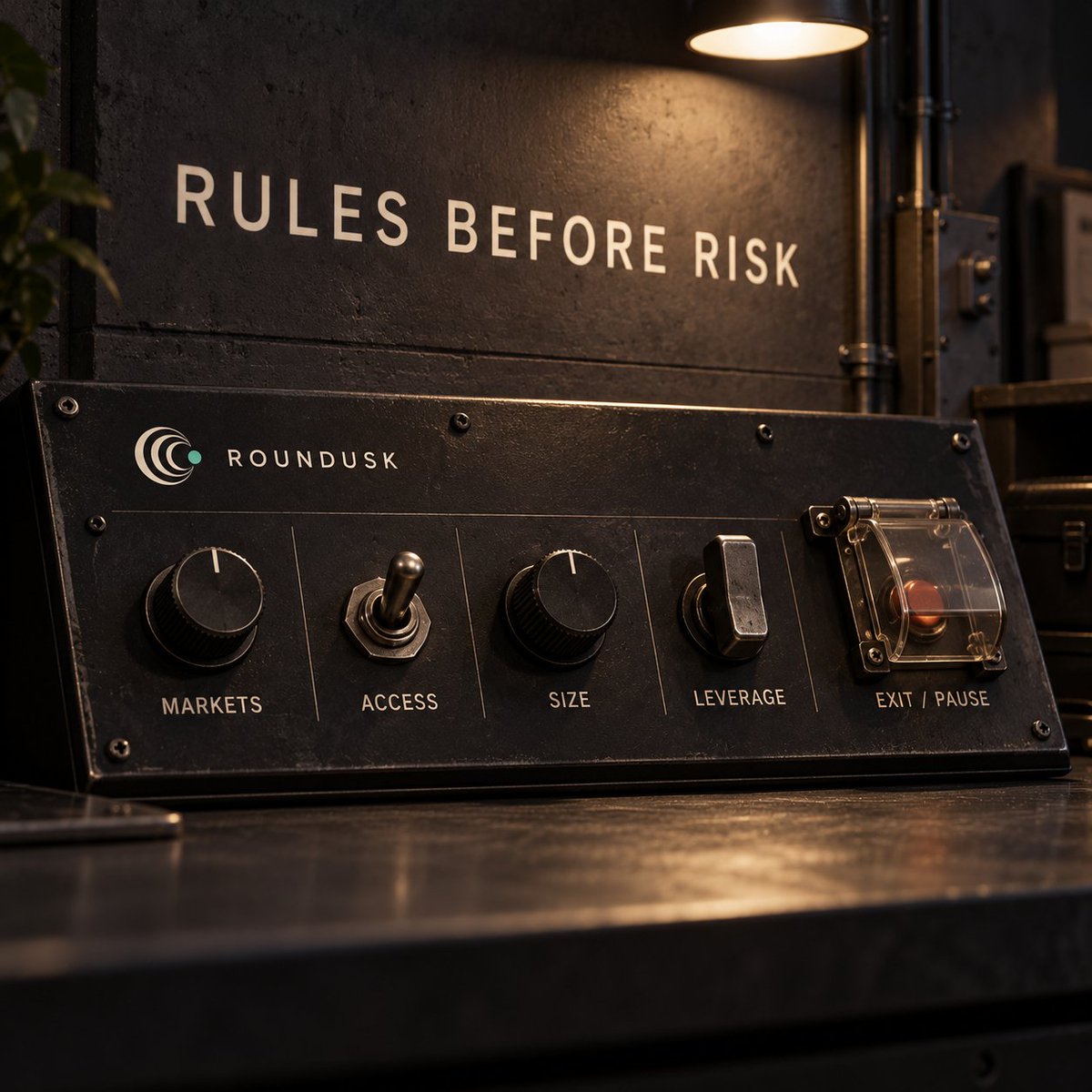 roundusk's tweet photo. Before vault capital enters a trade, the rules should already be clear. For ROUNDUSK, that means documenting which markets are supported, who can open and close positions, how much capital can enter each trade, and the maximum leverage allowed. A fee allocation provides funding; these decisions determine how that funding is exposed to the market

Position size matters because it determines how much vault capital is committed to one outcome. Leverage affects how quickly gains and losses can develop. Closing and pause rules define how trading can be stopped. These are the details creators need to understand how the vault operates and what can affect future profit rewards